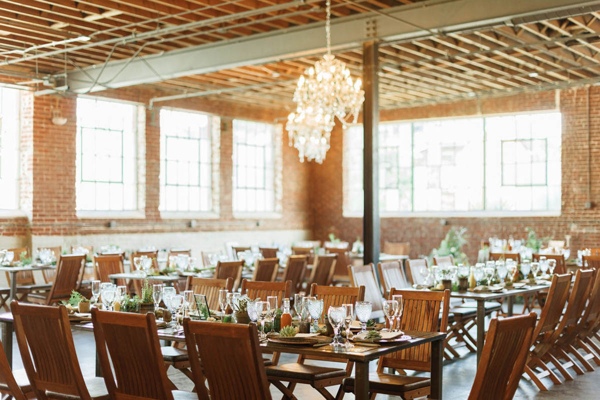 Chandelier room at Moss Denver
